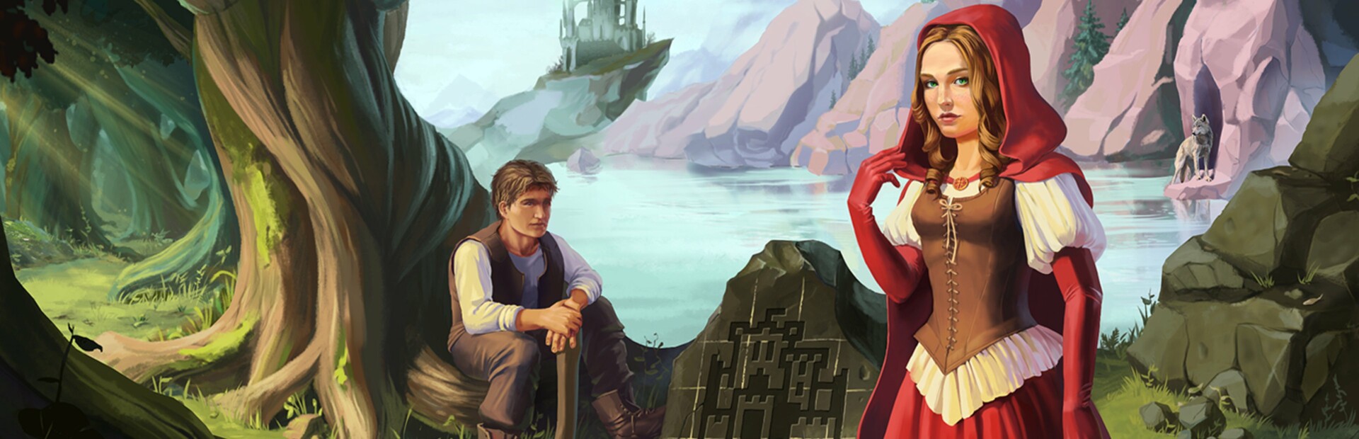 Picross Fairytale - nonogram: Red Riding Hood secret cover image