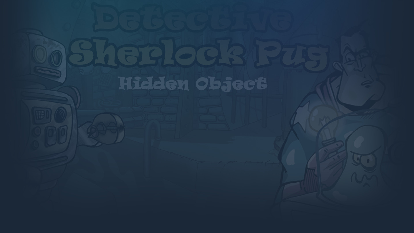 Detective Sherlock Pug - Hidden Object. Relaxing games cover image