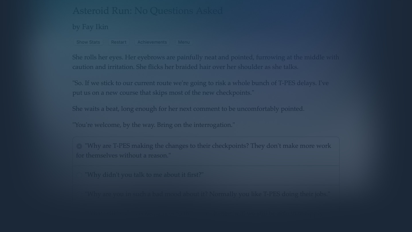 Asteroid Run: No Questions Asked cover image
