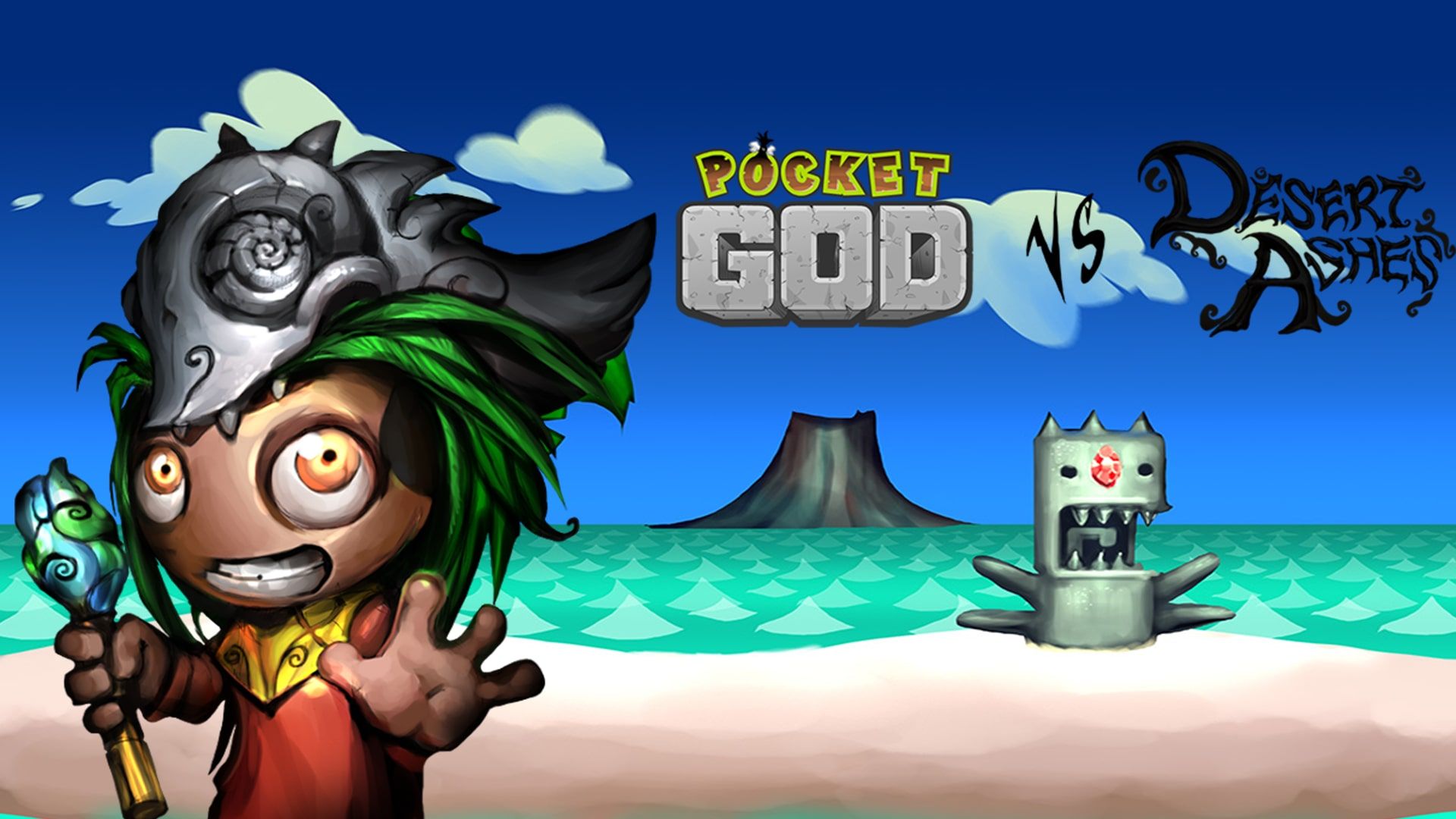 Pocket God vs Desert Ashes cover image