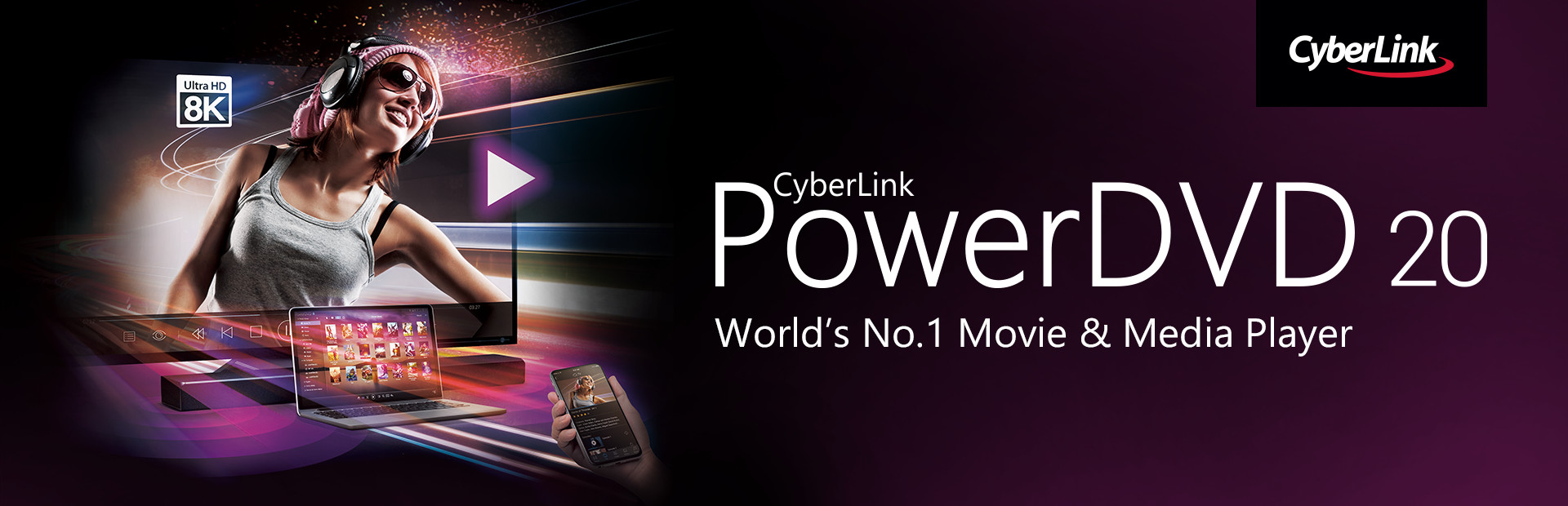 CyberLink PowerDVD 20 Ultra cover image