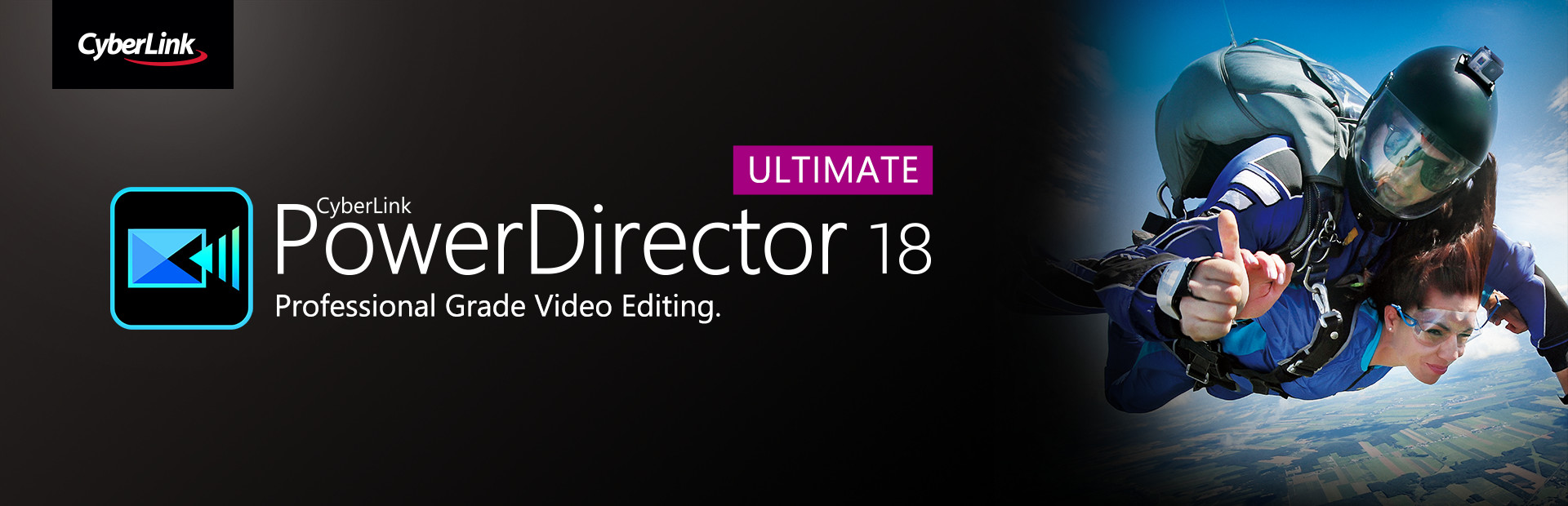 CyberLink PowerDirector 18 Ultimate - Video editing, Video editor, making videos cover image