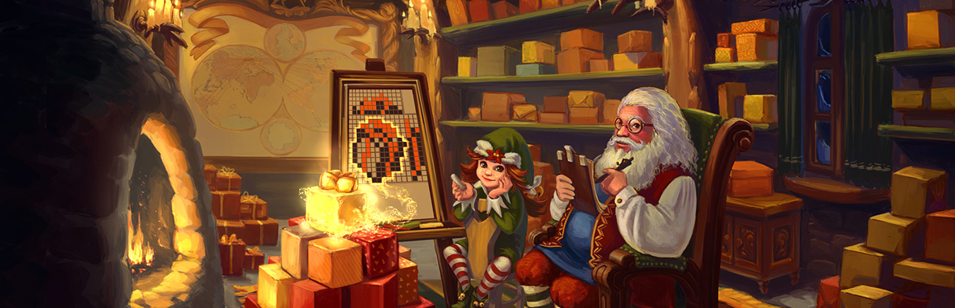 Christmas Griddlers Journey to Santa cover image