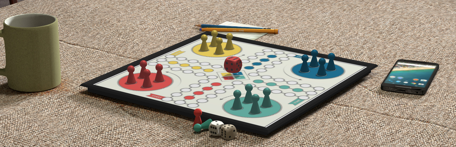 Ludo Online: Classic Multiplayer Dice Board Game cover image