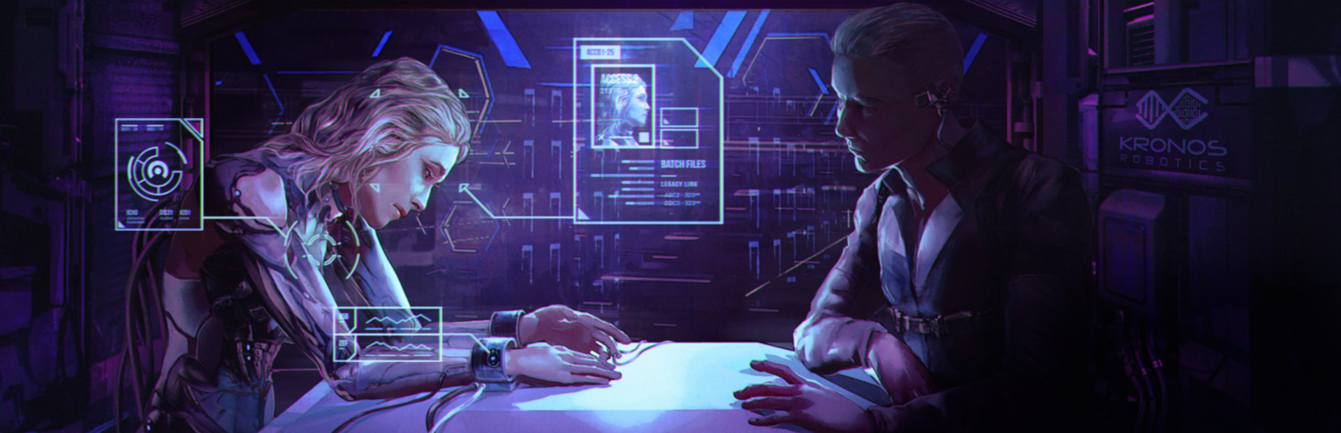 Silicon Dreams  |  cyberpunk interrogation cover image