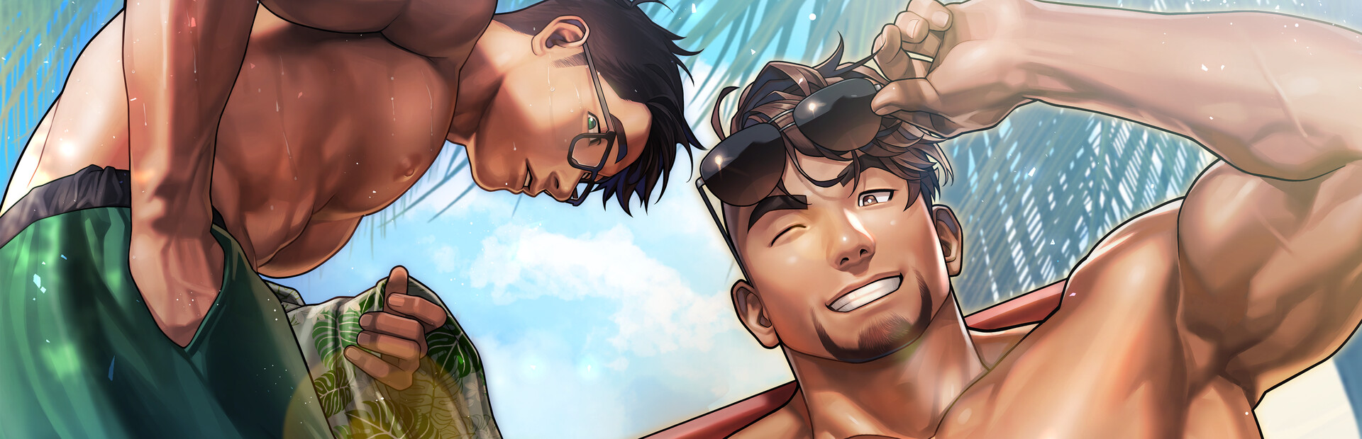 Gachi-Natsu/ガチムチでドスケベな家庭教師のお兄さんと過ごす夏 cover image