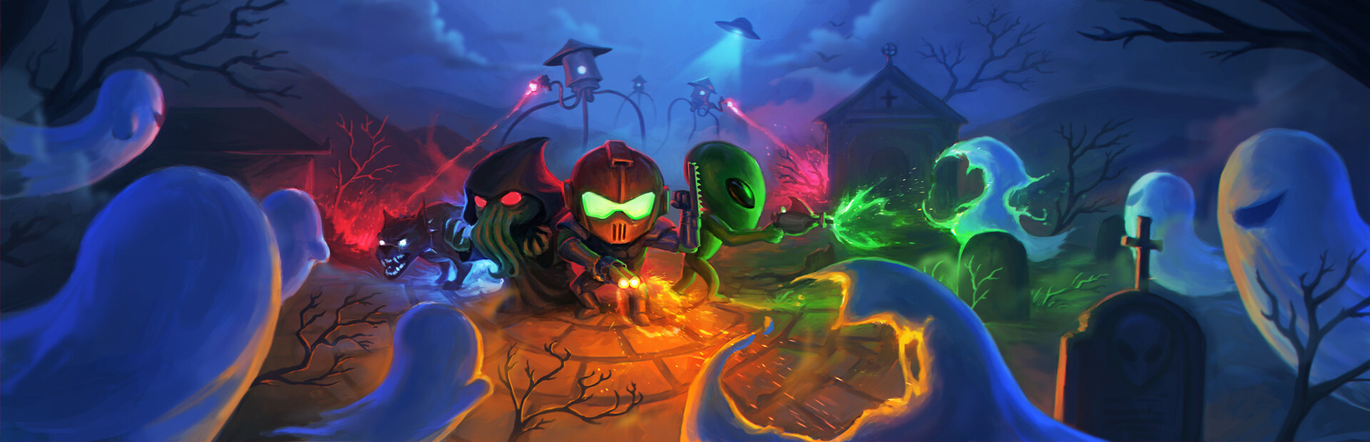 Aliens vs. Ghosts cover image