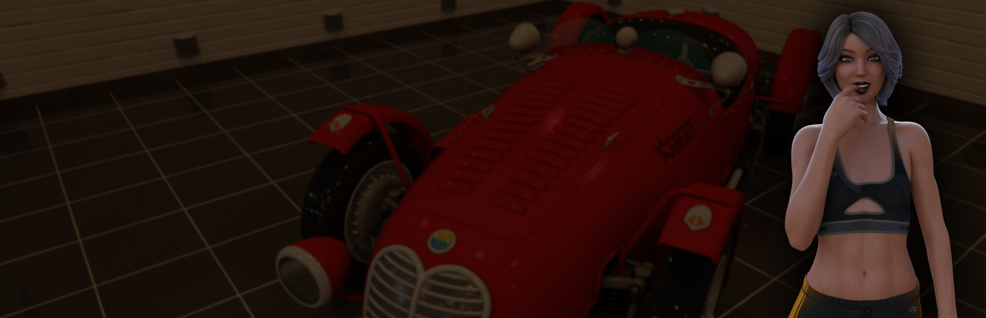 Sexy Memory Puzzle - Sports Car Girl cover image