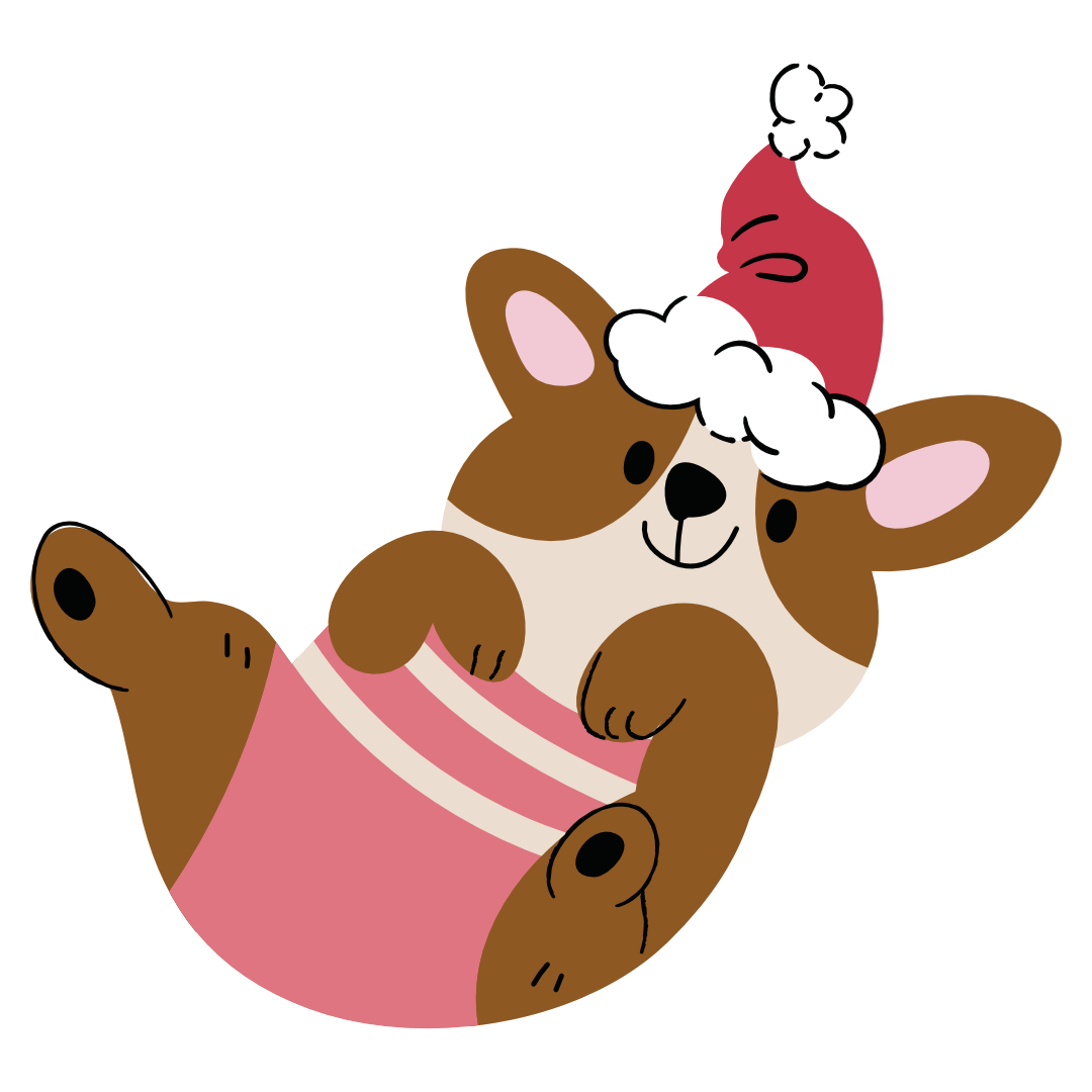 Holiday Dog Sticker