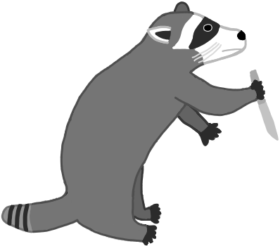 Raccoon Stab Sticker
