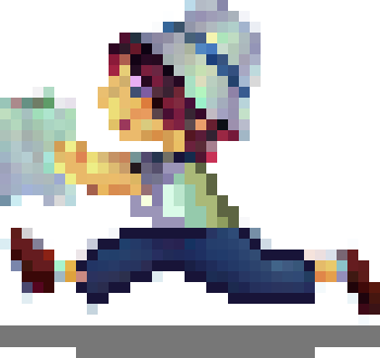 Girl Running Sticker
