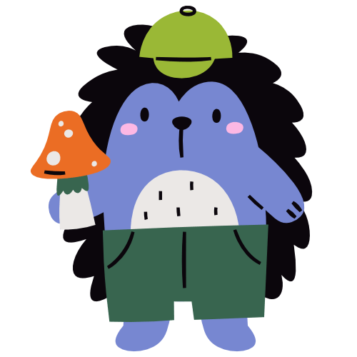 Camp Hedgehog Sticker