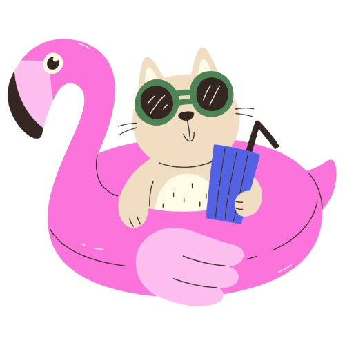 Cat Floaty Sticker
