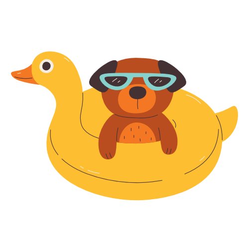 Dog Floaty Sticker