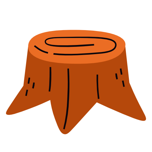 Tree Stump Sticker