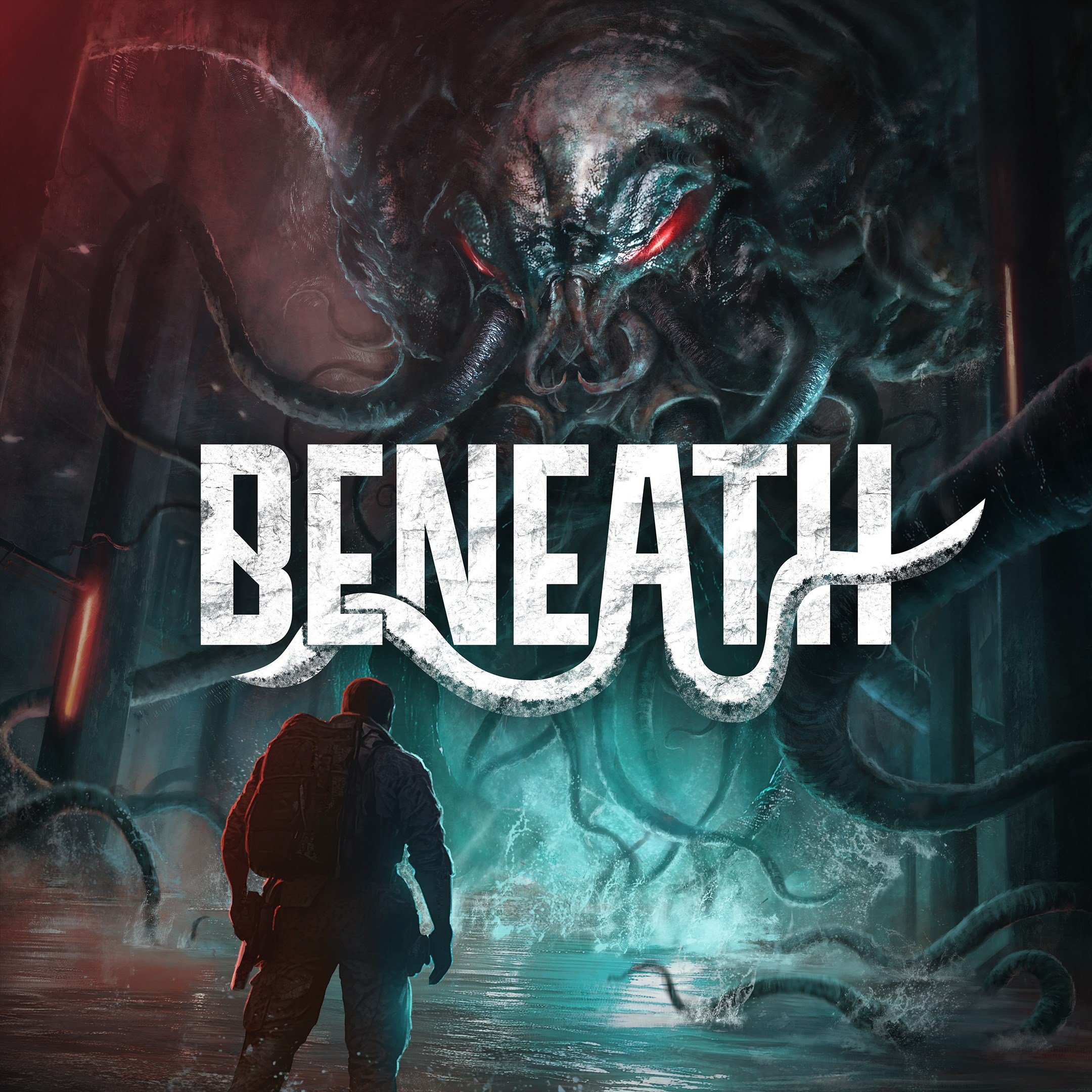 Beneath