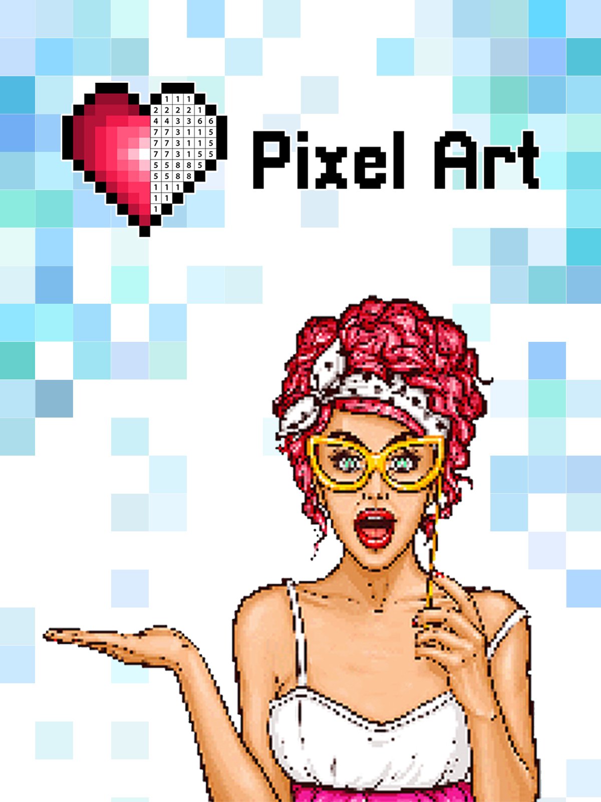 Pixel Art Coloring Book