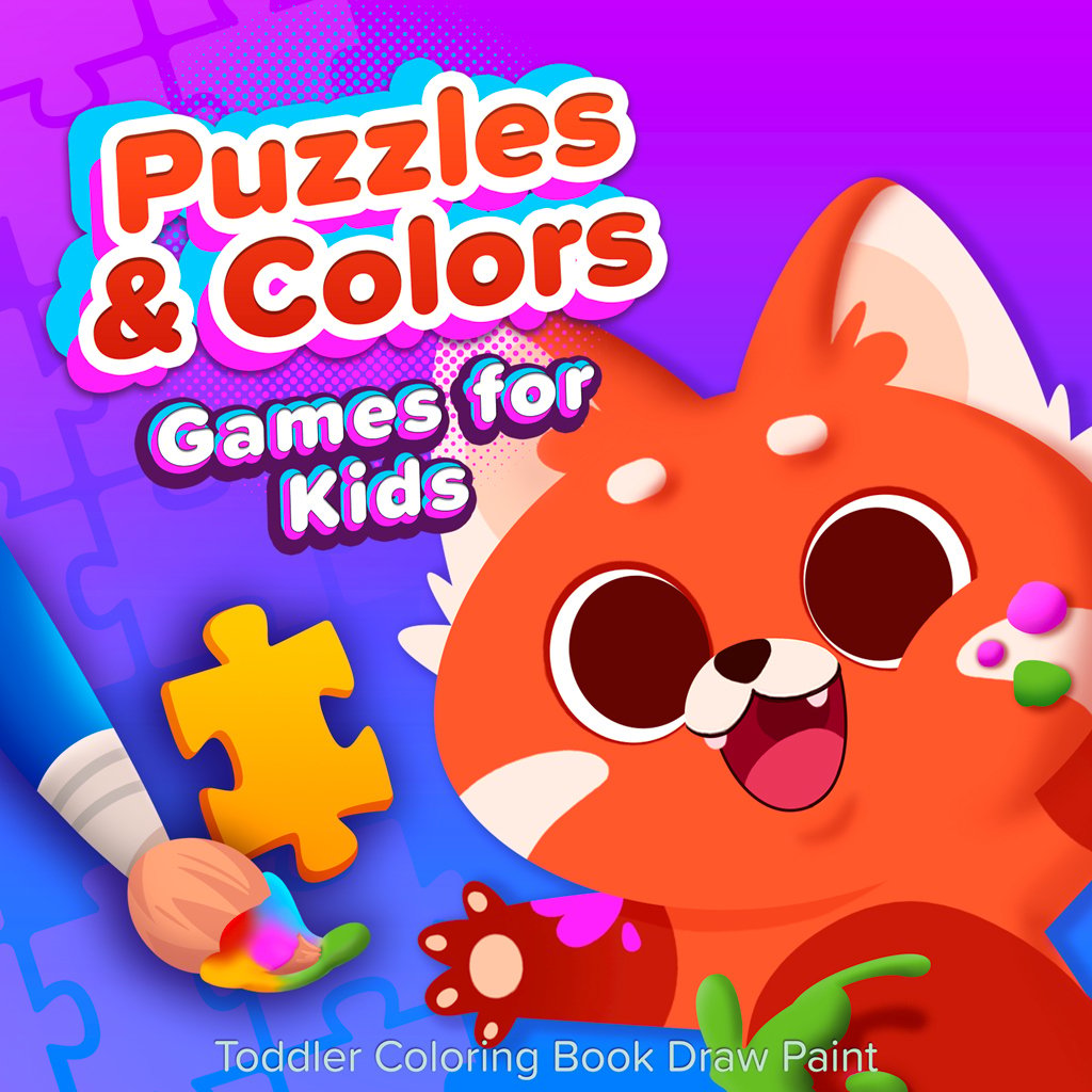 Boxart for Puzzles & Colors Games for Kids Toddler Coloring Book Draw Paint