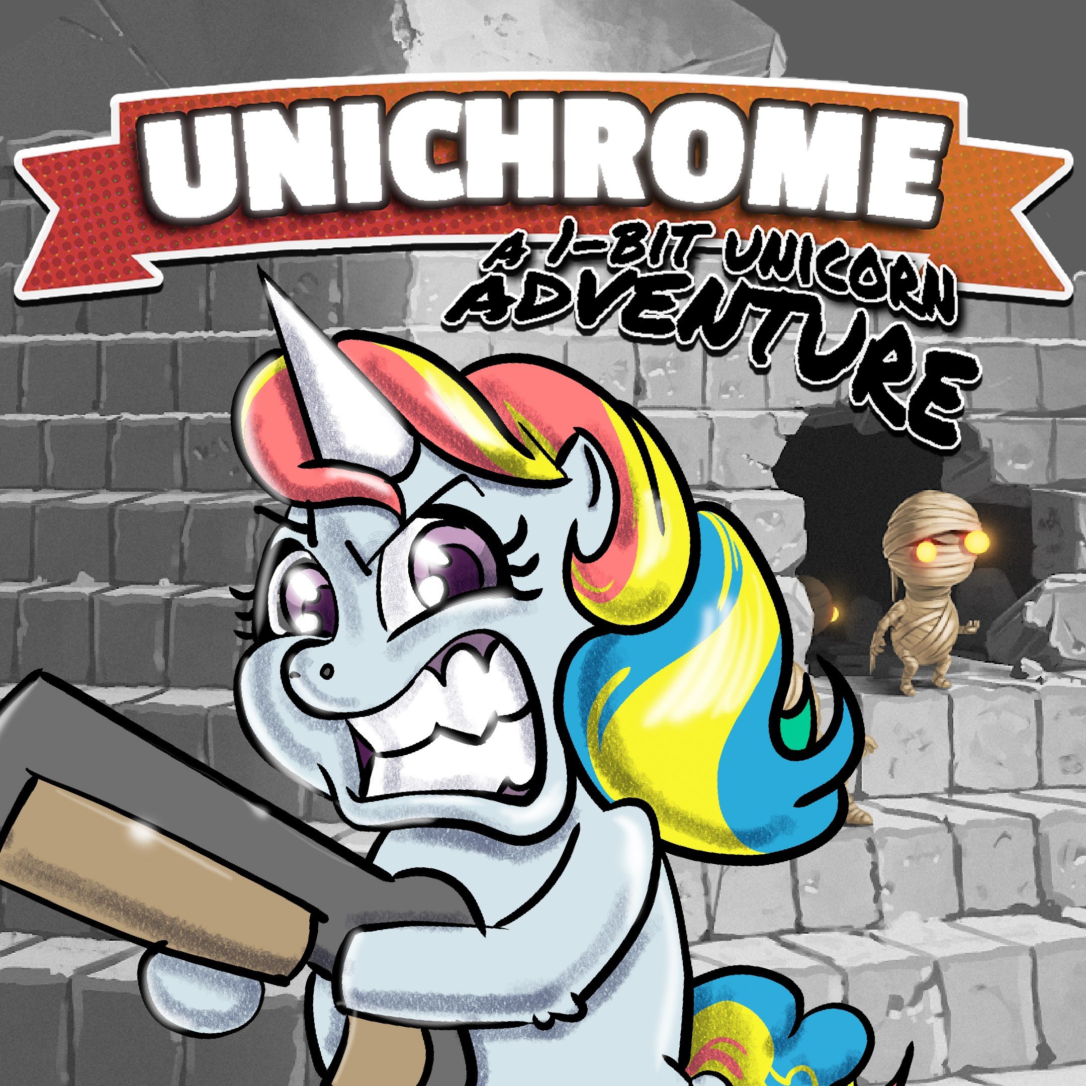 Unichrome: A 1-bit Unicorn Adventure