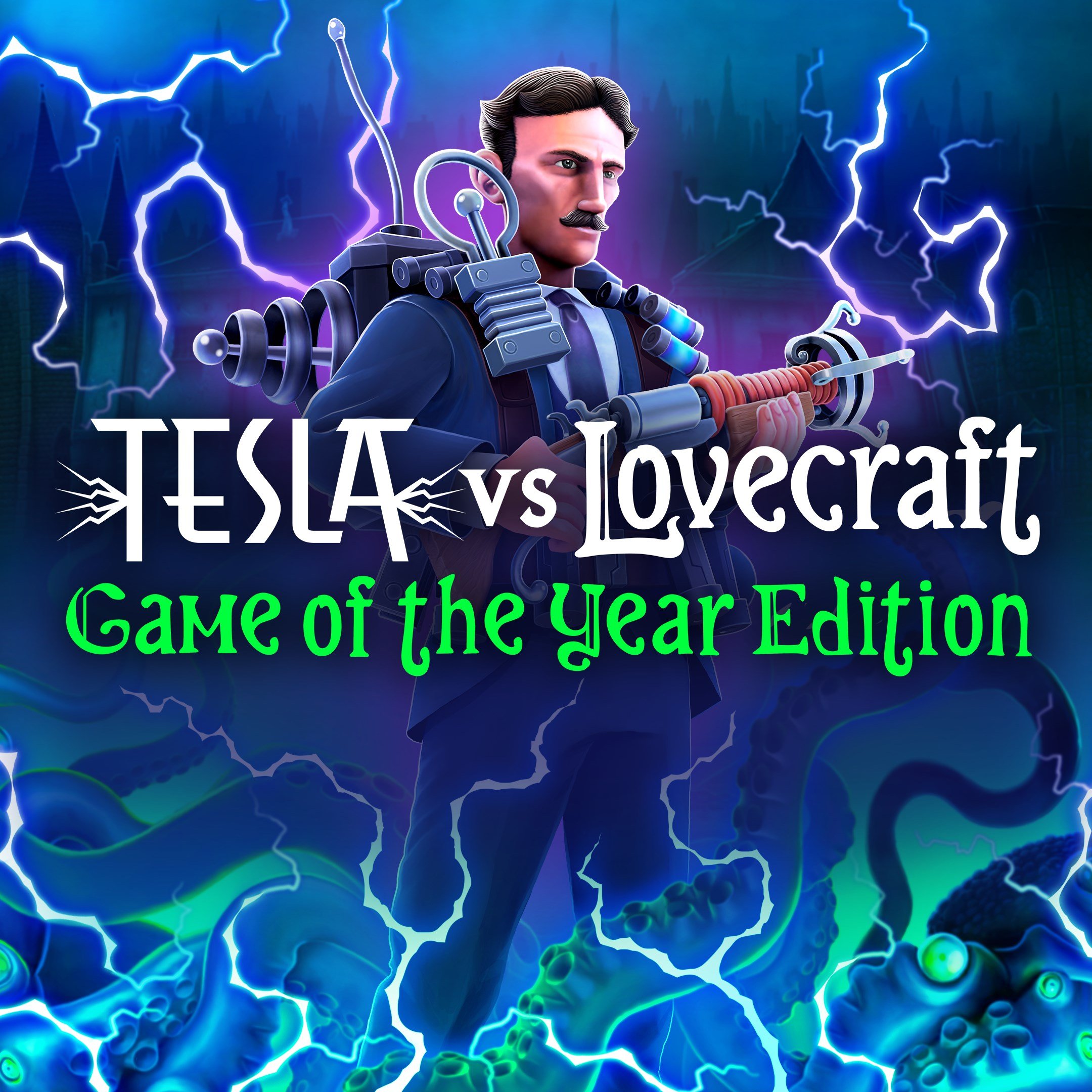 Boxart for Tesla vs Lovecraft Game of the Year Edition