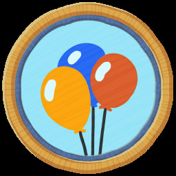 'Balloon Badge' achievement icon